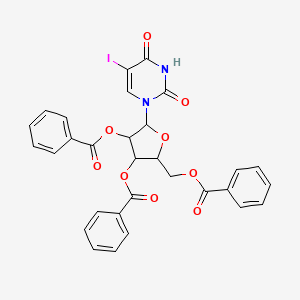 molecular formula C30H23IN2O9 B12103037 2',3',5'-Tri-O-benzoyl-5-iodouridine 