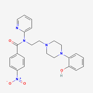 molecular formula C24H25N5O4 B12103069 N-(2-(4-(2-Hydroxyphenyl)piperazin-1-yl)ethyl)-4-nitro-N-(pyridin-2-yl)benzamide 
