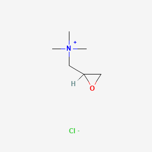 molecular formula C6H14NOCl<br>C6H14ClNO B1210308 2,3-Epoxypropyltrimethylammonium chloride CAS No. 3033-77-0