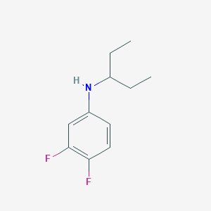 molecular formula C11H15F2N B12103121 3,4-difluoro-N-(pentan-3-yl)aniline 
