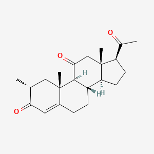 molecular formula C22H30O3 B1210320 2alpha-Methyl-11-oxoprogesterone CAS No. 2701-48-6