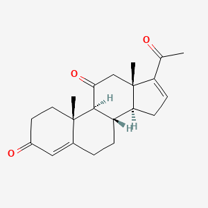 molecular formula C21H26O3 B1210321 16,17-Didehydro-11-oxoprogesterone CAS No. 1882-86-6