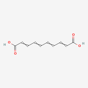 molecular formula C10H10O4 B1210322 2,4,6,8-Decatetraenedioic acid CAS No. 6048-86-8