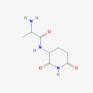 molecular formula C8H13N3O3 B12103233 2-Amino-N-(2,6-dioxopiperidin-3-yl)propanamide 