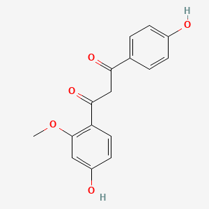 molecular formula C16H14O5 B1210324 2'-O-Methyllicodione 