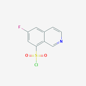 molecular formula C9H5ClFNO2S B12103240 6-Fluoroisoquinoline-8-sulfonyl chloride 