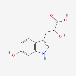 molecular formula C11H11NO4 B1210326 3-(6-Hydroxyindol-3-yl)lactic acid 