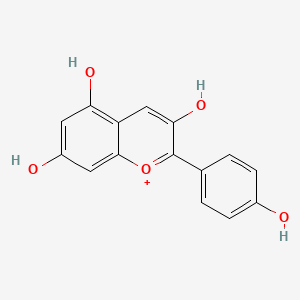 molecular formula C15H11O5+ B1210327 Pelargonidin CAS No. 7690-51-9