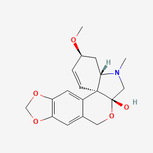 molecular formula C18H21NO5 B1210338 Sekisanin 