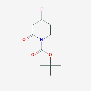 molecular formula C10H16FNO3 B12103392 Tert-butyl 4-fluoro-2-oxo-piperidine-1-carboxylate CAS No. 1255666-63-7