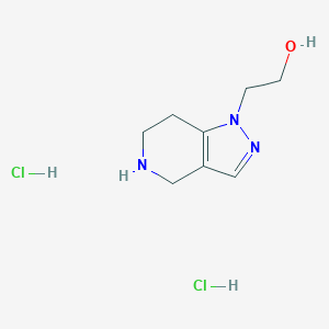 molecular formula C8H15Cl2N3O B12103408 2-(4,5,6,7-Tetrahydropyrazolo[4,3-c]pyridin-1-yl)ethanol;dihydrochloride 