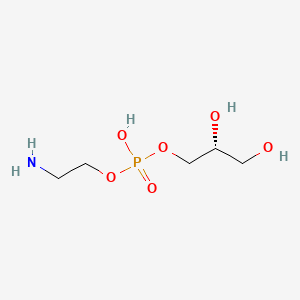 molecular formula C5H14NO6P B1210341 L-α-甘油磷酸酯乙醇胺 CAS No. 33049-08-0