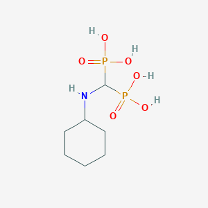 molecular formula C7H17NO6P2 B1210349 Cimadronate CAS No. 32545-64-5