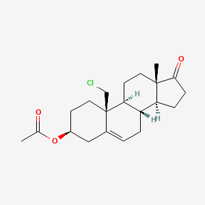 molecular formula C21H29ClO3 B1210353 19-氯-3β-羟基雄甾-5-烯-17-酮乙酸酯 CAS No. 5885-23-4