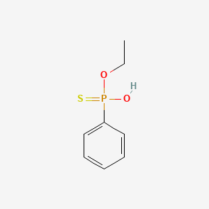 molecular formula C8H11O2PS B12103537 Ethoxy-hydroxy-phenyl-sulfanylidene-lambda5-phosphane 