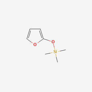 molecular formula C7H12O2Si B1210356 (Furan-2-yloxy)trimethylsilane CAS No. 61550-02-5
