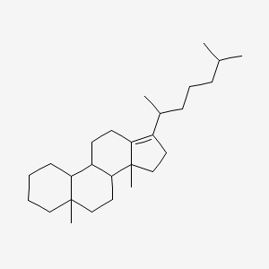 molecular formula C27H46 B12103606 5,14-dimethyl-17-(6-methylheptan-2-yl)-2,3,4,6,7,8,9,10,11,12,15,16-dodecahydro-1H-cyclopenta[a]phenanthrene 