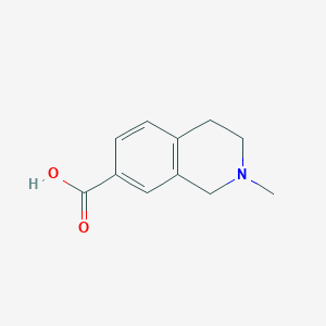 molecular formula C11H13NO2 B12103609 2-Methyl-1,2,3,4-tetrahydroisoquinoline-7-carboxylic acid 