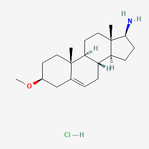 molecular formula C20H34ClNO B1210361 17beta-Amino-3beta-methoxy-5-androstene CAS No. 68710-74-7