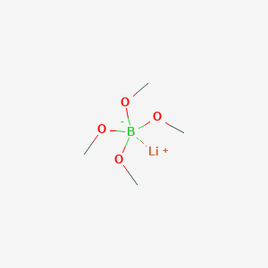 molecular formula C4H12BLiO4 B12103618 Lithium tetramethanolatoborate 