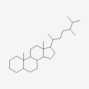molecular formula C28H50 B12103663 alpha, beta, beta 20R 24S-METHYLCHOLESTANE 