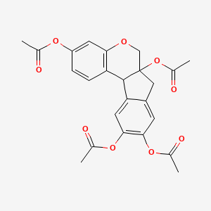 molecular formula C24H22O9 B1210367 Tetraacetylbrazilin CAS No. 2241-61-4