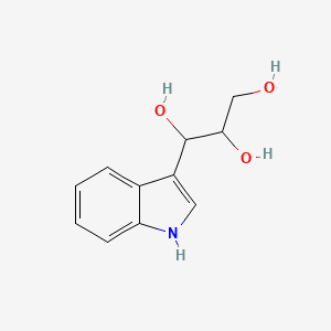 molecular formula C11H13NO3 B1210368 1-(3-Indolyl)propane-1,2,3-triol CAS No. 13615-41-3