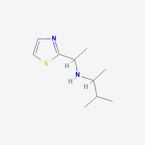 molecular formula C10H18N2S B12103699 (3-Methylbutan-2-yl)[1-(1,3-thiazol-2-yl)ethyl]amine 