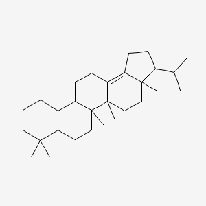 molecular formula C30H50 B12103744 3a,5a,5b,8,8,11a-Hexamethyl-3-propan-2-yl-1,2,3,4,5,6,7,7a,9,10,11,11b,12,13-tetradecahydrocyclopenta[a]chrysene 