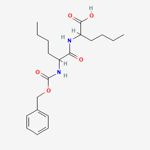 molecular formula C20H30N2O5 B12103754 2-[2-(Phenylmethoxycarbonylamino)hexanoylamino]hexanoic acid 