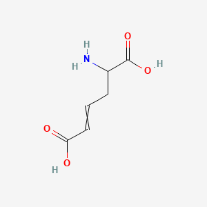 molecular formula C6H9NO4 B1210376 5-aminohex-2-enedioic acid 