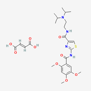 molecular formula C26H36N4O9S B12103768 Acotiamide Impurity 6 Maleate 