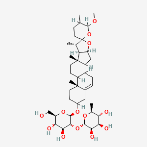 26-Methoxyspirost-5-en-3-yl 2-O-(6-deoxyhexopyranosyl)hexopyranoside