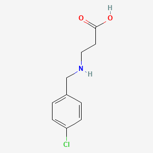 molecular formula C10H12ClNO2 B12103773 3-((4-Chlorobenzyl)amino)propanoic acid 
