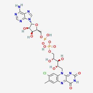 molecular formula C26H30ClN9O15P2 B1210379 8-Chloro-fad CAS No. 68385-36-4
