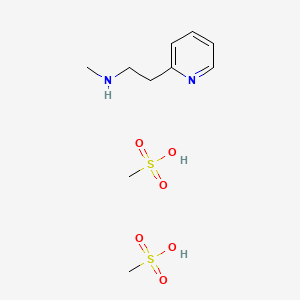 molecular formula C10H20N2O6S2 B1210380 Betahistine mesilate CAS No. 54856-23-4