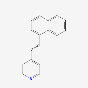 molecular formula C17H13N B1210384 4-(2-萘乙烯基)吡啶 
