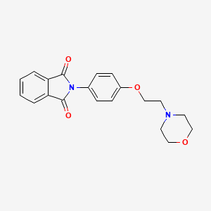 molecular formula C20H20N2O4 B1210399 Phthalimide, N-(4-(2-morpholinoethoxy)phenyl)- CAS No. 79684-42-7