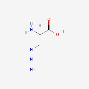 molecular formula C3H6N4O2 B1210400 D-Alanine, 3-azido- CAS No. 88192-18-1
