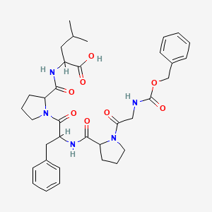 molecular formula C35H45N5O8 B12104047 Cbz-Gly-DL-Pro-DL-Phe-DL-Pro-DL-Leu-OH 