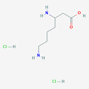 molecular formula C7H18Cl2N2O2 B12104098 D-beta-Homolysine2HCl 