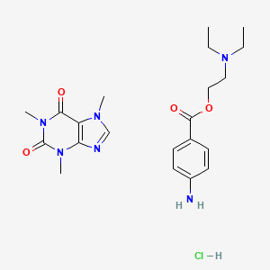 molecular formula C21H31ClN6O4 B1210412 Impletol CAS No. 8013-38-5