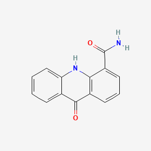 molecular formula C14H10N2O2 B1210415 9(10H)-Acridone carboxamide CAS No. 37760-72-8