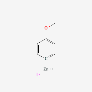 molecular formula C7H7IOZn B12104214 zinc;methoxybenzene;iodide 