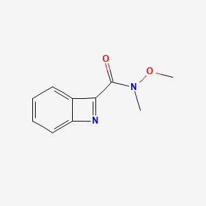 molecular formula C10H10N2O2 B12104239 N-Methoxy-N-methyl-7-azabicyclo[4.2.0]octa-1,3,5,7-tetraene-8-carboxamide 