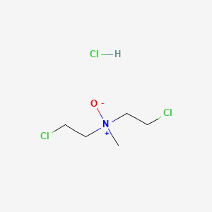 molecular formula C5H12Cl3NO B1210427 chlormethine N-oxide hydrochloride CAS No. 302-70-5