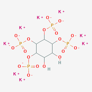 molecular formula C6H8K8O18P4 B12104287 Octapotassium;(2,3-dihydroxy-4,5,6-triphosphonatooxycyclohexyl) phosphate 