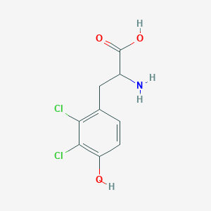 molecular formula C9H9Cl2NO3 B12104348 2-Amino-3-(2,3-dichloro-4-hydroxyphenyl)propanoic acid 