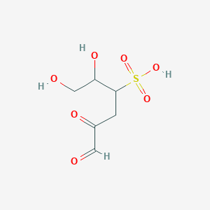 molecular formula C6H10O7S B1210443 1,2-dihydroxy-5,6-dioxohexane-3-sulfonic acid CAS No. 53250-34-3