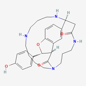 molecular formula C28H36N4O4 B1210448 Ephedradine A CAS No. 71461-13-7